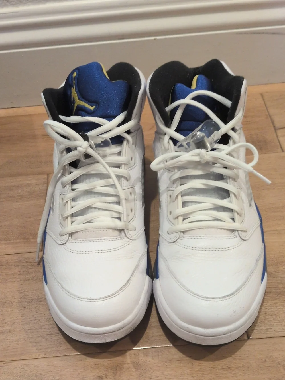 Jordan 5 Retro Laney (2013)  high-top White Varsity Blue 136027189